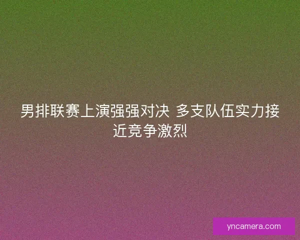 男排联赛上演强强对决 多支队伍实力接近竞争激烈