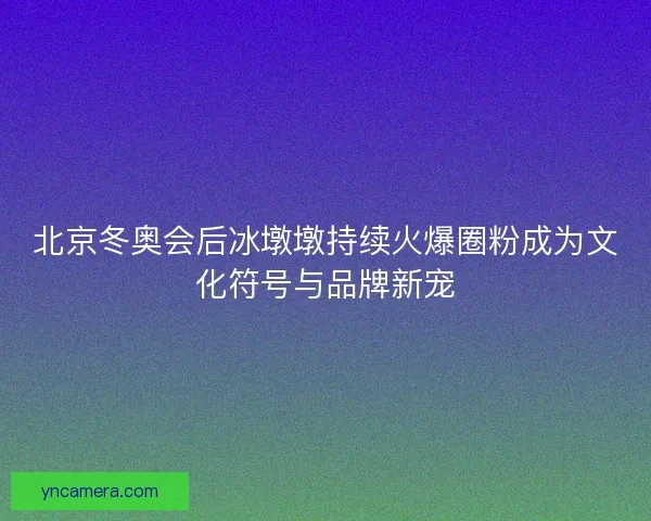 北京冬奥会后冰墩墩持续火爆圈粉成为文化符号与品牌新宠